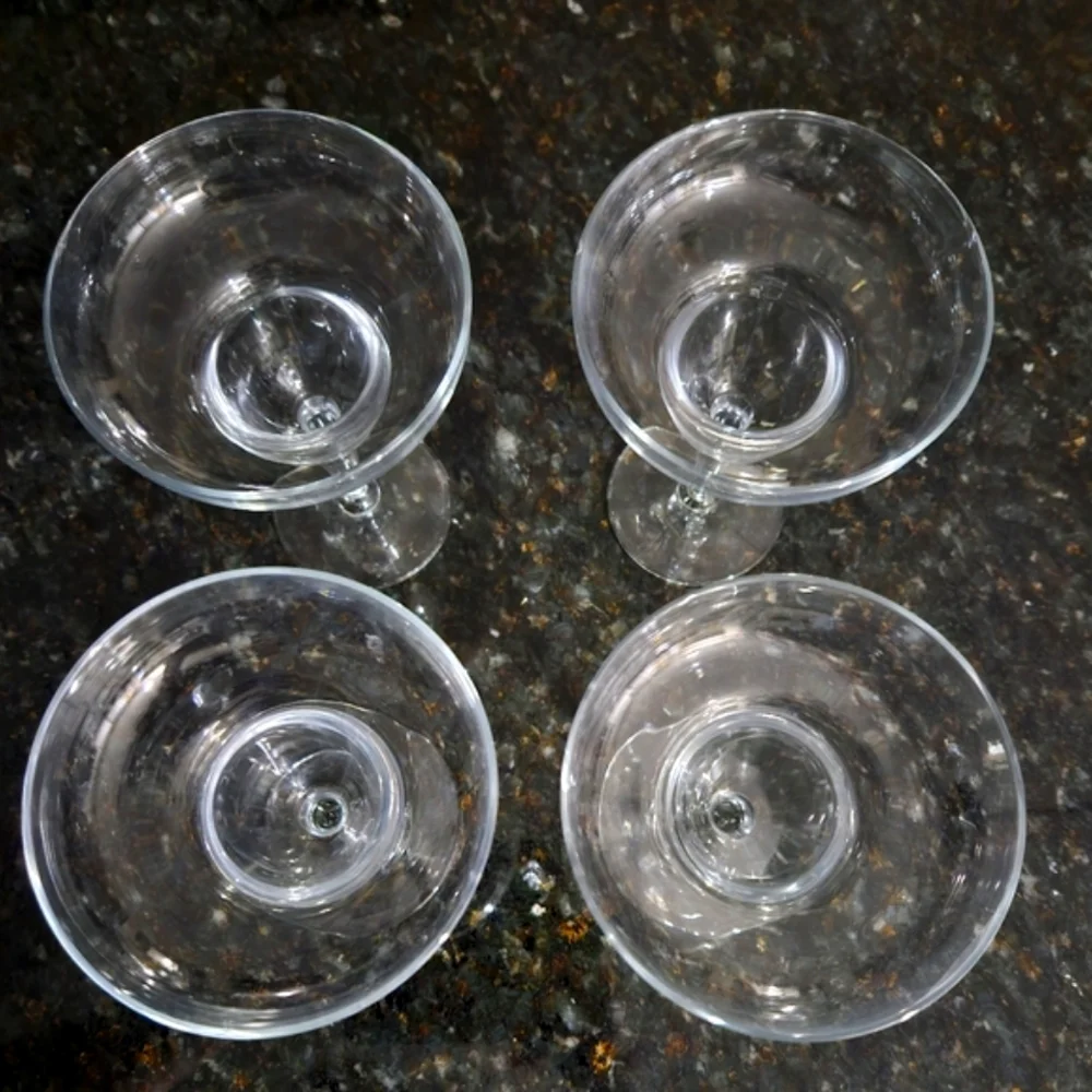 Homemade Margarita's - Set of 4 Glasses & BSpoke Maragrita Mix With Strainer